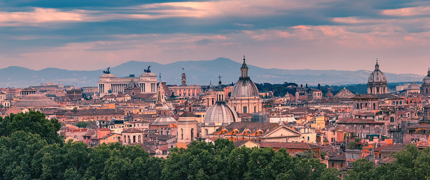 Roma al tramonto